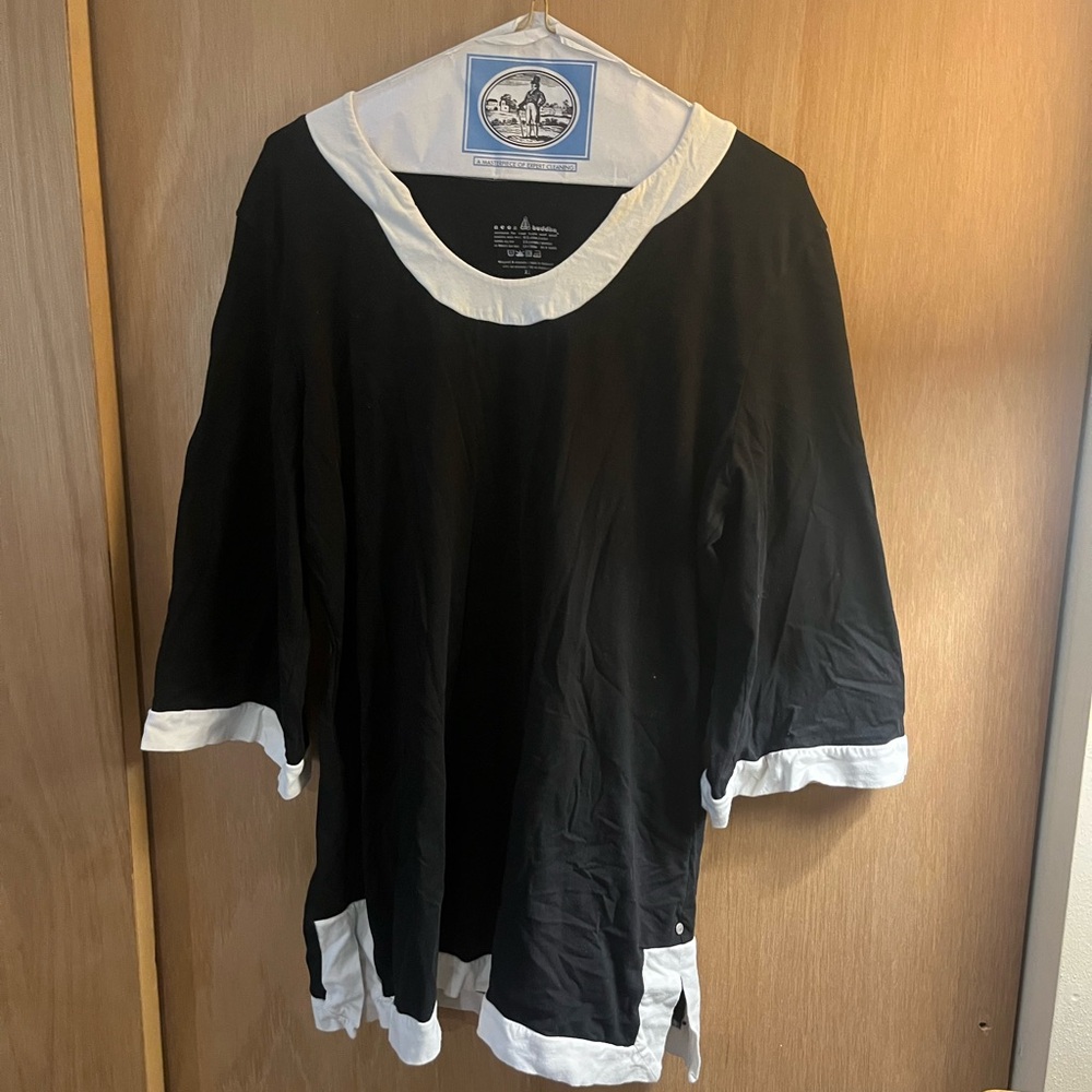 Neon Buddha Black and White Tunic